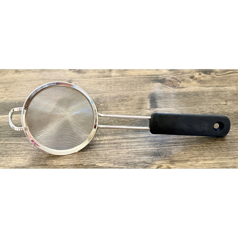 OXO Good Grips Fine Mesh Strainer 3 Inch Silver Black Excellent Stainless Steel